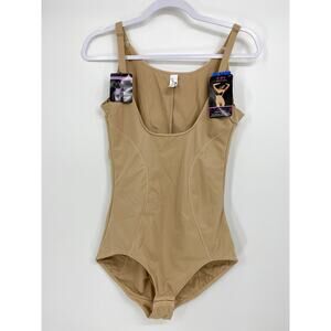Maidenform Beige Nude XL Firm Control Body Briefer Waist Cincher Shaper NEW
